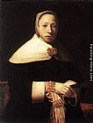 Gerrit Dou Canvas Paintings - Portrait of a Woman